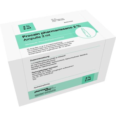Procain pharmarissano 2% Inj.-Lsg.Ampullen 2 ml 50x2 Injektionslösung Image