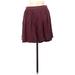 Old Navy Casual Mini Skirt Mini: Burgundy Solid Bottoms - Women's Size Medium