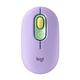 Logitech POP Mouse, Kabellose Maus mit anpassbaren Emojis, SilentTouch-Technologie, Präzises/schnelles Scrollen, Kompakt, Bluetooth, Multi-Device, OS-kompatibel - Grün/Lila