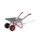 rolly toys 271849Rolly Toys Wheelbarrow with Double Wheel,Comfortable Handles,Holds up to 25 kg,Children Toy from 2 ½ Years,Metal,Silver