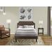 Canora Grey Dyvon 2-Piece Platform Bedroom Set w/ a Button Tufted Bed & 1 Nightstand Upholstered in Brown | Full | Wayfair
