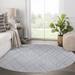 Blue/Gray 60 x 0.08 in Area Rug - BAXTER LIGHT BLUE GREY Area Rug By Latitude Run® Polyester | 60 W x 0.08 D in | Wayfair