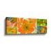 Latitude Run® Warm Orange Flowers By Cora Niele Gallery Canvas, Glass in Green/Orange | 8 H x 24 W x 2 D in | Wayfair