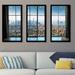 Wade Logan® New York City Window - 3 Piece Picture Frame Photograph Set Plastic/Acrylic in Black/Blue/Gray | 25.5 H x 40.5 W x 1 D in | Wayfair