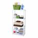 Gracious Living 48" H x 24" W x 12" D 4-Shelf Light Duty Shelving Unit Plastic | 48 H x 24 W x 12 D in | Wayfair 3 x 91064-1C-90