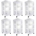 Sterilite 28308002 Home 3 Drawer Wheeled Plastic Storage Container Plastic in White | 25.62 H x 21.8 W x 15.25 D in | Wayfair 6 x 28308002