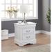Louis Philippe Nightstand in White