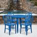 30-inch Round Metal Table and Chairs 5-piece Set