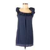 Pins and Needles Casual Dress - Shift: Blue Solid Dresses - Women's Size X-Small