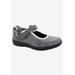 Wide Width Women's Buttercup Mary Jane Flat by Drew in Grey Mesh Combo (Size 8 W)