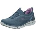 Skechers Damen Glide-step Flex Good Dream Sneaker, Slate Knit Mesh Lavender Trim, 40 EU