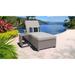 Monterey Wheeled Chaise Outdoor Wicker Patio Furniture and Side Table