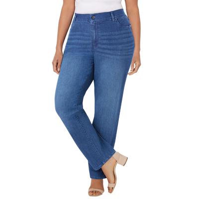 Plus Size Women's Right Fit Curvy Jean by Catherines in Heritage Wash (Size 26 W)