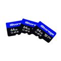 3 Pack iStorage microSD Card 64GB, Encrypt Data stored on iStorage microSD Cards Using datAshur SD USB Flash Drive, Compatible with datAshur SD Drives only