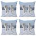 East Urban Home Ambesonne Animal Print Decorative Throw Pillow Case Pack Of 4 | 16" x 16" | Wayfair 2A588D1DAF814599845E97C266715D71