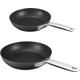 MsMk Nonstick 20cm and 26cm Frying Pan Set Induction/Ceramic/Gas Cooktops 371℃ Safe 4mm Stainless Steel Base Dishwasher Safe Frying Pans