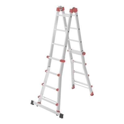Hailo Teleskopleiter »M80« 4x4 Sprossen silber