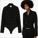 Zara Jackets & Coats | (Zara) Nwt Limited Edition Black Blazer Bodysuit | Color: Black | Size: M