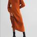 Free People Dresses | Free People Gorgeous Sweater Maxi Dress | Color: Orange | Size: M