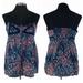 Jessica Simpson Tops | Jessica Simpson - Lace Trim Floral Button Down Smocked Tank Top | Color: Blue/Pink | Size: M