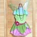 Disney Costumes | Disney Tinkerbell Costume Dress Sz 4-6x | Color: Green/Pink | Size: Girls 4-6x
