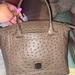 Dooney & Bourke Bags | Dooney & Bourke Ostrich Collection Domed Satchel. The Color Is Mushroom | Color: Brown/Gray | Size: Os