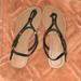 American Eagle Outfitters Shoes | **Nwot** American Eagle Sandals - Size 6.5 | Color: Black/Gold | Size: 6.5