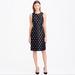 J. Crew Dresses | J. Crew Black Metallic Polka Dot Holiday Party Dress Size 4 Midi | Color: Black/Silver | Size: 4