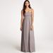 J. Crew Dresses | J.Crew Silk Chiffon Taryn Dress Gray P00, 0 Empire Waist Maxi Formal $365 | Color: Gray | Size: Various