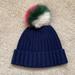 J. Crew Accessories | J. Crew Ribbed Pom-Pom Beanie Nwt | Color: Blue | Size: Os