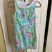 Lilly Pulitzer Dresses | Lilly Pulitzer Mila Lace Detail Shift Dress. Size 0 | Color: Blue/Green | Size: 0