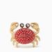 Kate Spade Jewelry | Kate Spade Shore Thing Crab Ring In Gold & Red | Color: Gold/Red | Size: Various