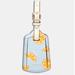 Coach Accessories | Coach Luggage Tag With Orange Print Nwt | Color: Blue/Orange | Size: Os