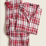 J. Crew Intimates & Sleepwear | Jcrew Pajama Set | Color: Red/White | Size: M
