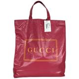 Gucci Bags | Gucci Women’s Tote Bag Signature Gucci Logo Print Pink Color Sz M Dm43 | Color: Red | Size: M