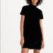 Madewell Dresses | Madewell Velvet Mockneck Dress- Nwt | Color: Black | Size: Xxs