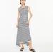 J. Crew Dresses | J. Crew High-Low Sleeveless Maxi Dress Navy White Stripe | Color: Blue/White | Size: S