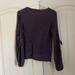 American Eagle Outfitters Sweaters | American Eagle Purple Bow Sleeve Sweater | Color: Purple | Size: S