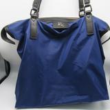 Burberry Bags | Burberry Blue Nylon Large Tote W/ Nova Check Lining And Leather Handles | Color: Blue | Size: Os