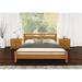 Copeland Furniture Mansfield Solid Wood Low Profile Platform Bed Wood in Brown/Red | 49 H x 79 W x 84 D in | Wayfair 1-MAN-11-33