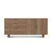 Copeland Furniture Iso 66" Wide 3 Drawer Oak Wood Sideboard Wood in Brown | 28.875 H x 66.125 W x 18 D in | Wayfair 6-ISO-52-78