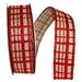 The Holiday Aisle® Plaid Ribbon Fabric in Red | 1.5 H x 5 W x 5 D in | Wayfair 5FA6907263AE4233A8478F97C2C4892C