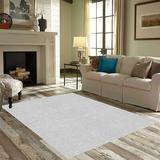 White 72 x 72 x 0.4 in Area Rug - Latitude Run® Ambiant Galaxy Way Solid Color Area Rugs Off Polyester | 72 H x 72 W x 0.4 D in | Wayfair