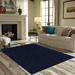 Blue/Navy 108 x 84 x 0.4 in Area Rug - Eider & Ivory™ Broadway Collection Pet Friendly Area Rugs Navy Polyester | 108 H x 84 W x 0.4 D in | Wayfair