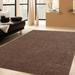 Brown 180 x 144 x 0.4 in Area Rug - Eider & Ivory™ Ambiant Broadway Collection Solid Color Area Rugs Polyester | 180 H x 144 W x 0.4 D in | Wayfair