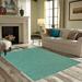 Blue/Green 144 x 108 x 0.4 in Area Rug - Eider & Ivory™ Ambiant Broadway Collection Solid Color Area Rugs Teal | 144 H x 108 W x 0.4 D in | Wayfair