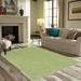 Green 96 x 60 x 0.4 in Area Rug - Latitude Run® Ambiant Galaxy Way Solid Color Area Rugs Lime Polyester | 96 H x 60 W x 0.4 D in | Wayfair