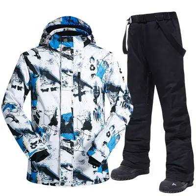 Veste et pantalon de ski imperméables pour homme ensemble veste et pantalon chaud coupe-vent