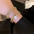 Bracelets de Tennis pour femmes couleur de luxe cristal nœud papillon AAA cubique strass