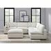 White Sectional - Sand & Stable™ Ensley 121" Wide Symmetrical Down Cushion Modular Corner Sectional w/ Ottoman Polyester | Wayfair